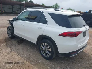 2020 Mercedes-Benz GLE 350 with VIN 4JGFB4KB3LA083931, listed as a IAAI auction lot 41938360 with 127,448 mi miles and . Bid and sale history available at DreamBid. Image 3.