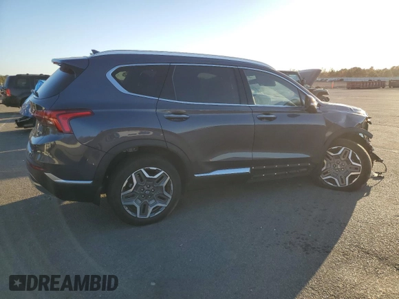 2022 Hyundai Santa Fe Hybrid Limited with VIN KM8S5DA12NU047485, listed as a Copart auction lot 80131314 with 43,498 mi miles and Salvage Title. Bid and sale history available at carsss.com. Image 3.