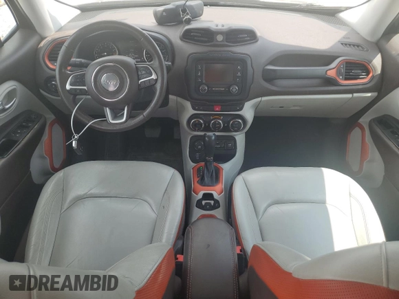 2016 Jeep Renegade Limited with VIN ZACCJBDT5GPC61266, listed as a Copart auction lot 61795035 with 125,784 mi miles and Salvage title. Bid and sale history available at DreamBid. Image 8.