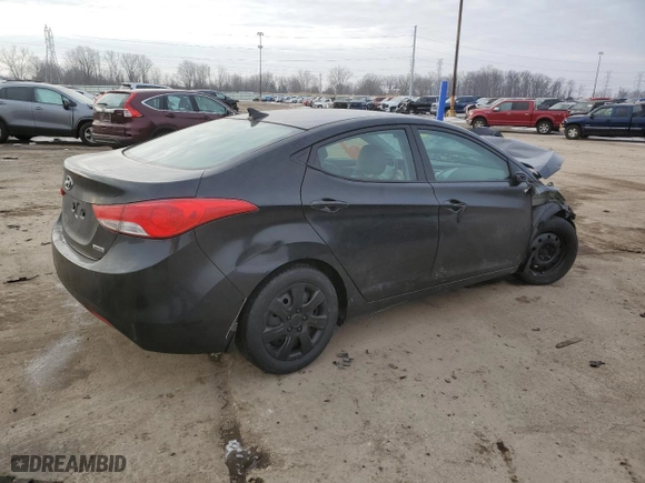 2013 Hyundai Elantra Limited PZEV with VIN 5NPDH4AE1DH420547, listed as a Copart auction lot 44891565 with 116,112 mi miles and Clean Title. Bid and sale history available at carsss.com. Image 3.