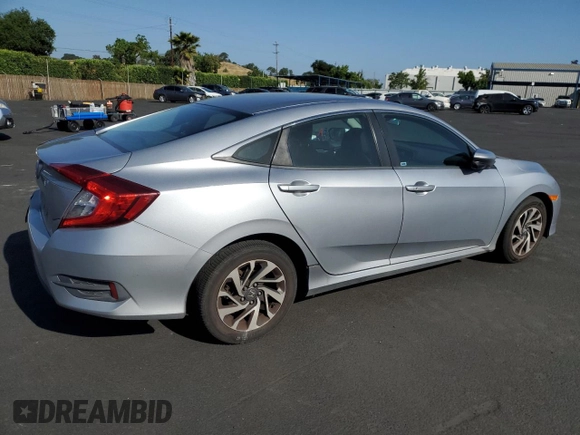 2016 Honda Civic EX with VIN 19XFC2F76GE247963, listed as a Copart auction lot 55530135 with 87,285 mi miles and Salvage Title. Bid and sale history available at DreamBid. Image 3.