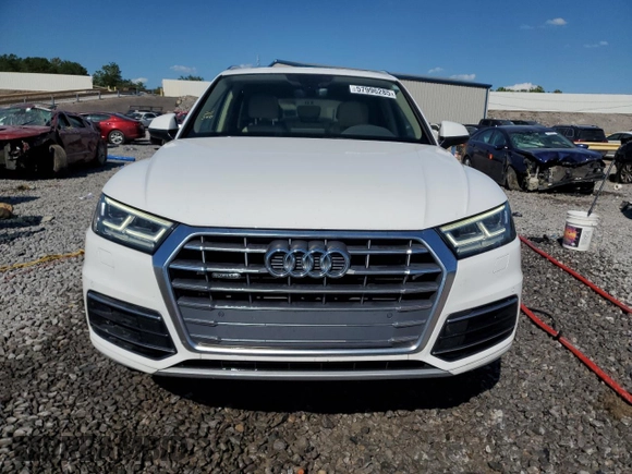 2018 Audi Q5 Premium Plus with VIN WA1BNAFY0J2056212, listed as a Copart auction lot 57996285 with 52,980 mi miles and Salvage title. Bid and sale history available at DreamBid. Image 5.