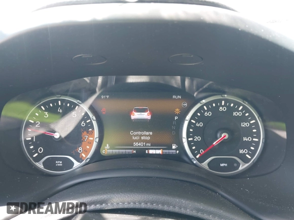 2017 Jeep Renegade Latitude with VIN ZACCJABB0HPG37040, listed as a IAAI auction lot 42082007 with 56,401 mi miles and . Bid and sale history available at DreamBid. Image 7.