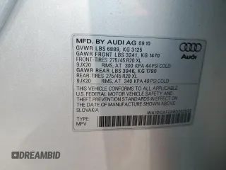 2011 Audi Q7 S line z VIN WA1DGAFE8BD003532, wystawiony jako Copart lot #59316735 z przebiegiem 128 498 mil mil oraz Czysty tytuł • Clean title. Historia ofert i sprzedaży dostępna na DreamBid. Obrazek 13.