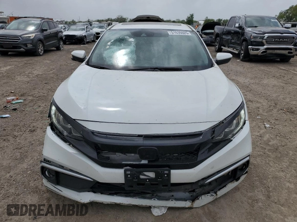 2019 Honda Civic Sedan EX with VIN JHMFC1F30KX008519, listed as a Copart auction lot 51636025 with 42,218 mi miles and Salvage Title. Bid and sale history available at carsss.com. Image 5.