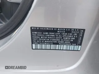 2015 Volkswagen Jetta Sedan 1.8T SE with VIN 3VWD17AJ3FM342172, listed as a IAAI auction lot 41527501 with 108,173 mi miles. Bid and sale history available at carsss.com. Image 9.