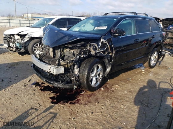 2015 Toyota Highlander Limited with VIN 5TDDKRFH9FS208431, listed as a Copart auction lot 46990045 with 134,468 mi miles and Non Repairable. Bid and sale history available at carsss.com. Image 1.