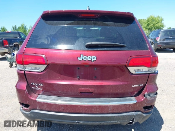 2020 Jeep Grand Cherokee Limited with VIN 1C4RJFBG8LC377356, listed as a IAAI auction lot 42581815 with 88,779 mi miles and . Bid and sale history available at DreamBid. Image 17.