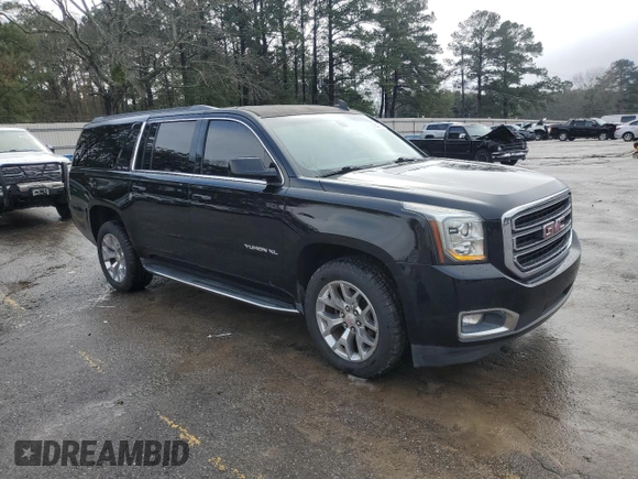 2016 GMC Yukon XL SLE with VIN 1GKS1FKCXGR479666, listed as a Copart auction lot 46640135 with 106,345 mi miles and Salvage Title. Bid and sale history available at carsss.com. Image 4.