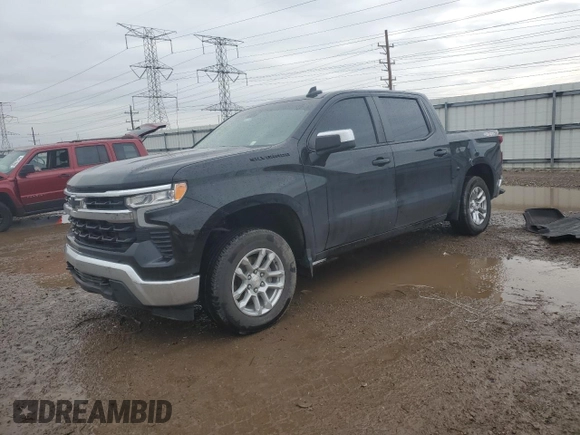 2023 Chevrolet Silverado 1500 LT with VIN 2GCUDDED9P1138448, listed as a Copart auction lot 43233205 with 38,351 mi miles and Salvage Title. Bid and sale history available at carsss.com. Image 1.