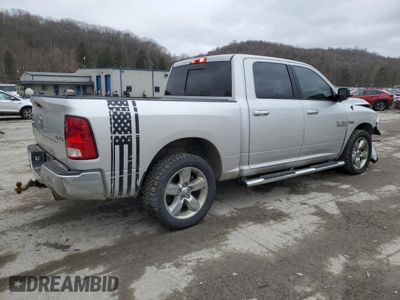 2018 Ram 1500 Big Horn with VIN 3C6RR7LTXJG129752, listed as a Copart auction lot 48072805 with 100,272 mi miles and Salvage Title. Bid and sale history available at carsss.com. Image 3.