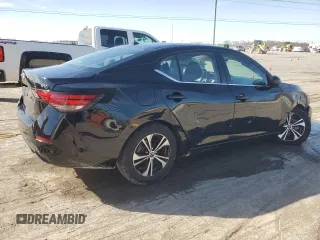 2021 Nissan Sentra SV with VIN 3N1AB8CV5MY247579, listed as a Copart auction lot 49527915 with 77,715 mi miles and Salvage Title. Bid and sale history available at DreamBid. Image 3.