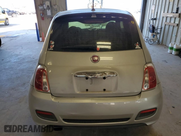 2013 FIAT 500 Sport with VIN 3C3CFFBR1DT709382, listed as a Copart auction lot 46302325 with 164,561 mi miles and Salvage Title. Bid and sale history available at carsss.com. Image 6.
