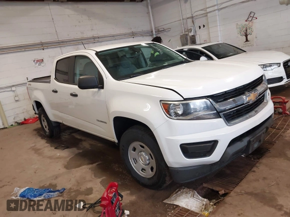 2020 Chevrolet Colorado 4WD Work Truck with VIN 1GCGTBEN8L1156811, listed as a IAAI auction lot 42273222 with 65,617 mi miles and . Bid and sale history available at DreamBid. Image 1.