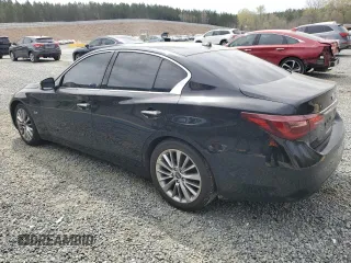 2019 Infiniti Q50 3.0t LUXE with VIN JN1EV7AP6KM517880, listed as a Copart auction lot 48670045 with 89,406 mi miles and Salvage Title. Bid and sale history available at carsss.com. Image 2.