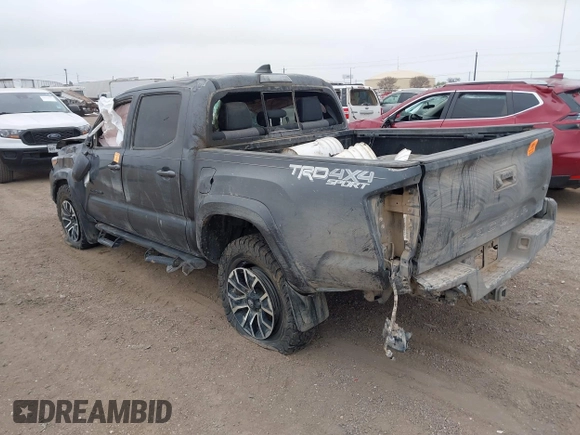 2023 Toyota Tacoma 4WD SR with VIN 3TMCZ5AN6PM554838, listed as a IAAI auction lot 41215603 with 1 mi miles. Bid and sale history available at carsss.com. Image 3.