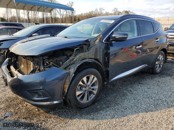 2015 Nissan Murano SL with VIN 5N1AZ2MG9FN232861, listed as a Copart auction lot 50503935 with 93,808 mi miles and Salvage Title. Bid and sale history available at carsss.com. Image 1.