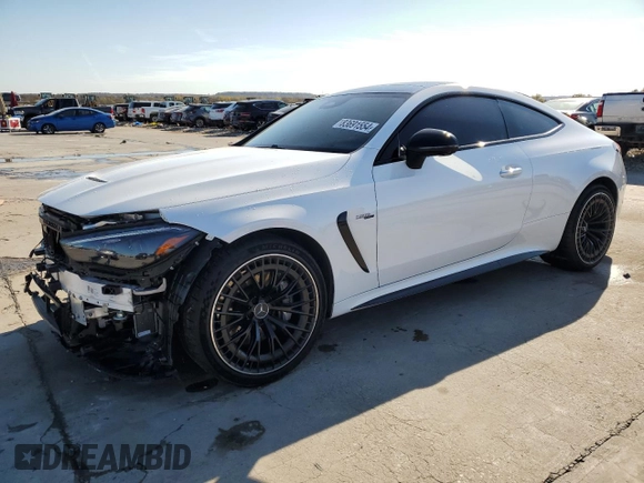 2024 Mercedes-Benz CLE 53 AMG z VIN W1KMJ6CB5RF030089, wystawiony jako Copart lot #83691554 z przebiegiem 5001 mil mil oraz Szkody całkowita. Historia ofert i sprzedaży dostępna na DreamBid. Obrazek 1.