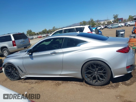 2018 Infiniti Q60 Luxe with VIN JN1EV7EK2JM343030, listed as a IAAI auction lot 42827233 with 97,945 mi miles and . Bid and sale history available at DreamBid. Image 15.