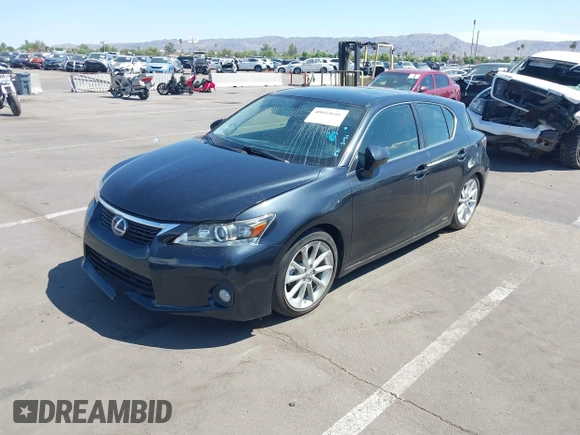 2011 Lexus CT 200h with VIN JTHKD5BH2B2040664, listed as a IAAI auction lot 40053641 with 55,119 mi miles and . Bid and sale history available at DreamBid. Image 2.