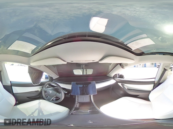 2020 Tesla Model Y Long Range with VIN 5YJYGDEE8LF034719, listed as a Copart auction lot 50888365 with 55,307 mi miles and Salvage Title. Bid and sale history available at DreamBid. Image 12.