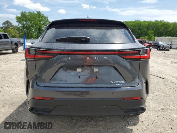 2024 Lexus NX 350h Premium with VIN JTJGKCEZ4R5015261, listed as a Copart auction lot 54231705 with 9,007 mi miles and Salvage title. Bid and sale history available at DreamBid. Image 6.