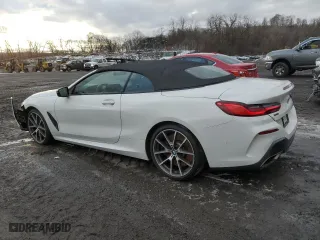 2019 BMW 8 Series M850i xDrive with VIN WBAFY4C54KBX39281, listed as a Copart auction lot 43638835 with 31,657 mi miles and Salvage Title. Bid and sale history available at carsss.com. Image 2.