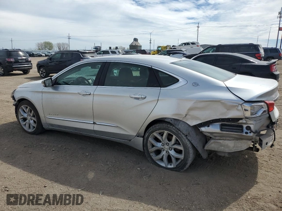 2015 Chevrolet Impala LTZ with VIN 2G1155SL2F9191714, listed as a Copart auction lot 55826155 with 127,844 mi miles and Salvage Title. Bid and sale history available at DreamBid. Image 2.