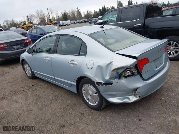 2007 Honda Civic Hybrid with VIN JHMFA36277S023418, listed as a IAAI auction lot 41846907 with 182,939 mi miles. Bid and sale history available at carsss.com. Image 3.