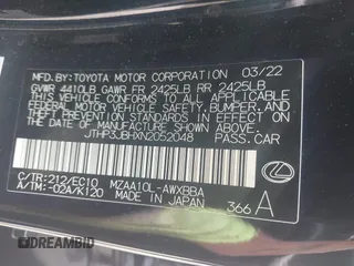 2022 Lexus UX 200 с VIN JTHP3JBHXN2052048, выставлен на аукционе IAAI как лот 42290095 с пробегом 13 938 миль миль и . История ставок и продаж доступна на DreamBid. Изображение 9.