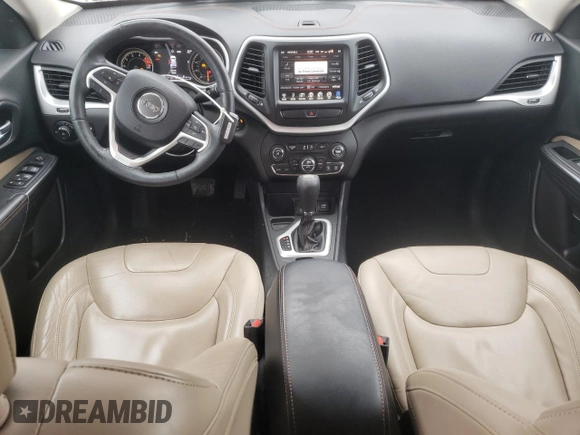 2017 Jeep Cherokee Limited with VIN 1C4PJLDS8HW549463, listed as a Copart auction lot 45791105 with 74,662 mi miles and Salvage Title. Bid and sale history available at carsss.com. Image 8.