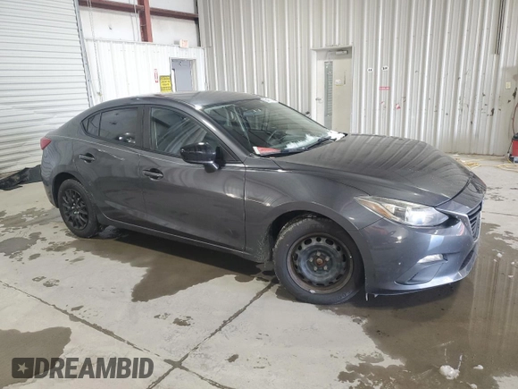 2015 Mazda 3 i SV with VIN JM1BM1T76F1244654, listed as a Copart auction lot 86421194 with 90,830 mi miles and Salvage Title. Bid and sale history available at DreamBid. Image 4.