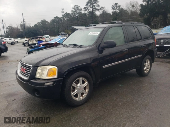 2008 GMC Envoy SLE2 with VIN 1GKDS13S682122400, listed as a Copart auction lot 45149485 with 143,182 mi miles and Salvage Title. Bid and sale history available at carsss.com. Image 1.