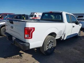 2017 Ford F-150 XL with VIN 1FTEX1C87HKD53036, listed as a IAAI auction lot 41815952 with 153,813 mi miles. Bid and sale history available at carsss.com. Image 4.