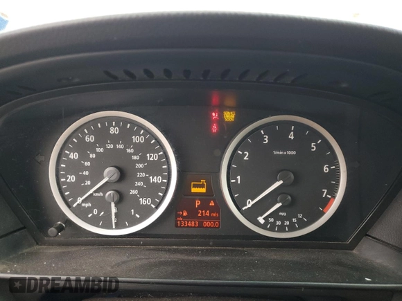 2006 BMW 5 Series 530i with VIN WBANE73546CM42338, listed as a Copart auction lot 50972655 with 133,483 mi miles and Salvage Title. Bid and sale history available at carsss.com. Image 9.