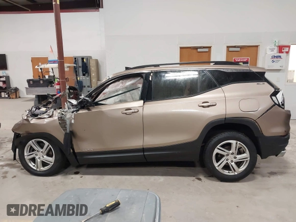 2018 GMC Terrain SLE with VIN 3GKALTEX2JL143950, listed as a IAAI auction lot 41482370 with 1 mi miles. Bid and sale history available at carsss.com. Image 13.