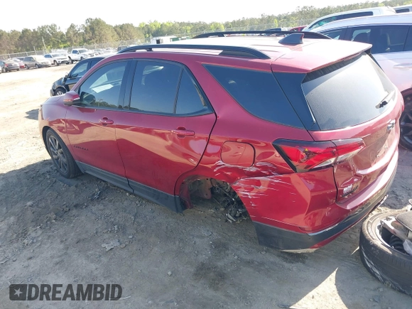 2023 Chevrolet Equinox RS with VIN 3GNAXMEG7PS123060, listed as a IAAI auction lot 42016289 with 59,964 mi miles and . Bid and sale history available at DreamBid. Image 3.
