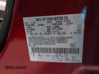 2008 Lincoln MKX with VIN 2LMDU88C78BJ09729, listed as a IAAI auction lot 41797812 with 109,161 mi miles and . Bid and sale history available at DreamBid. Image 9.