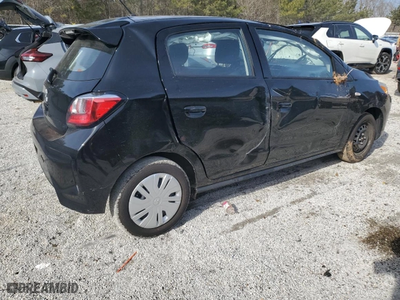 2024 Mitsubishi Mirage ES with VIN ML32AUHJ8RH010321, listed as a Copart auction lot 88721085 with 15,190 mi miles and Non Repairable. Bid and sale history available at carsss.com. Image 3.