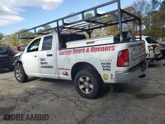 2021 Ram 1500 Classic Tradesman with VIN 1C6RR6FT8MS547875, listed as a Copart auction lot 80440334 with 137,585 mi miles and Salvage Title. Bid and sale history available at carsss.com. Image 2.