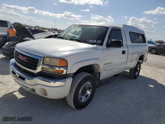 2006 GMC Sierra 2500HD Work Truck with VIN 1GTHC24U46E100066, listed as a Copart auction lot 76745734 with 97,670 mi miles and Clean Title. Bid and sale history available at carsss.com. Image 1.