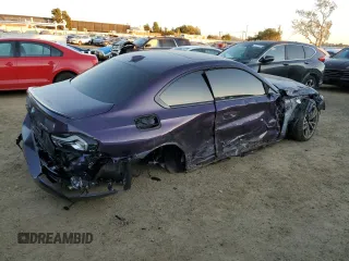 2024 BMW 2 Series M240i xDrive with VIN 3MW53CM0XR8E57407, listed as a Copart auction lot 87748745 with 11,111 mi miles and Salvage Title. Bid and sale history available at carsss.com. Image 3.