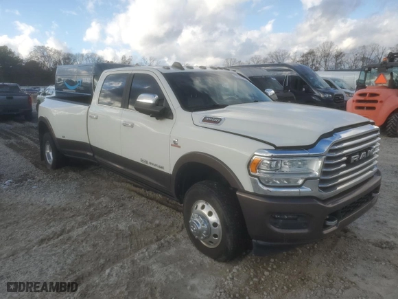 2020 Ram 3500 Longhorn with VIN 3C63RRKLXLG166595, listed as a Copart auction lot 84438104 with 69,751 mi miles and Clean Title. Bid and sale history available at carsss.com. Image 4.