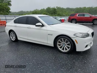 2014 BMW 5 Series 535d xDrive with VIN WBAFV3C52ED684275, listed as a Copart auction lot 58076785 with 90,395 mi miles and Salvage title. Bid and sale history available at DreamBid. Image 4.