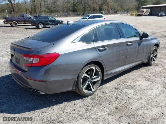 2020 Honda Accord Sedan Sport with VIN 1HGCV1F36LA098196, listed as a IAAI auction lot 41669196 with 82,239 mi miles. Bid and sale history available at carsss.com. Image 4.