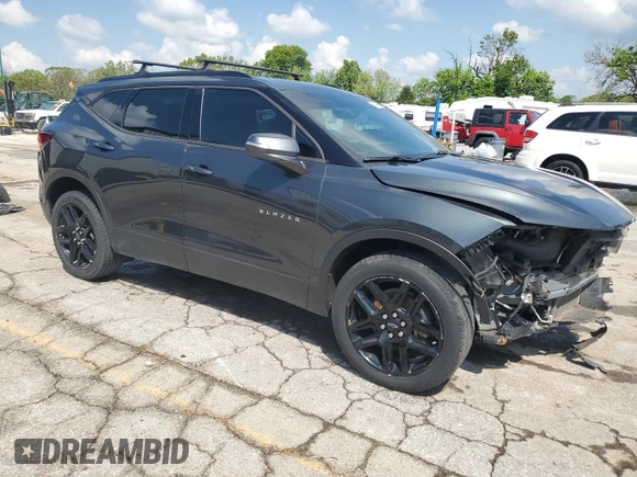 2020 Chevrolet Blazer LT with VIN 3GNKBCRS4LS553134, listed as a Copart auction lot 56344865 with 72,171 mi miles and Salvage title. Bid and sale history available at DreamBid. Image 4.