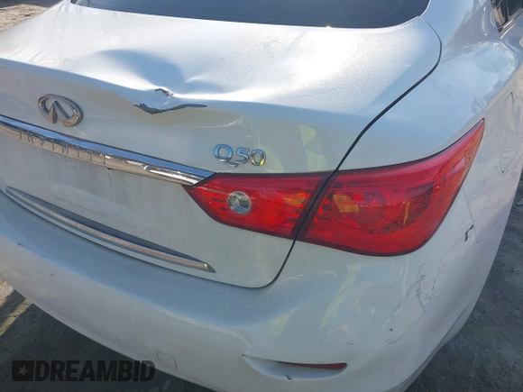2017 Infiniti Q50 2.0t Premium with VIN JN1CV7AR7HM681933, listed as a IAAI auction lot 41514675 with 102,310 mi miles. Bid and sale history available at carsss.com. Image 6.
