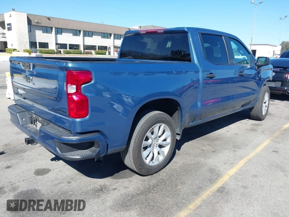 2024 Chevrolet Silverado 1500 Custom with VIN 3GCPABEK0RG293473, listed as a IAAI auction lot 41866907 with 21,266 mi miles and . Bid and sale history available at DreamBid. Image 4.