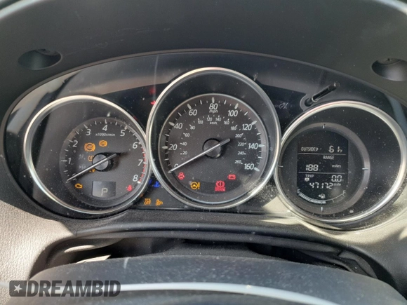 2016 Mazda CX-5 Touring z VIN JM3KE4CY8G0758947, wystawiony jako Copart lot #53140005 z przebiegiem 47 172 mil mil oraz Szkoda całkowita • Salvage title. Historia ofert i sprzedaży dostępna na DreamBid. Obrazek 9.