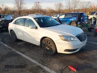 2013 Chrysler 200 LX with VIN 1C3CCBAB2DN559529, listed as a IAAI auction lot 41490534 with 123,468 mi miles. Bid and sale history available at carsss.com. Image 1.
